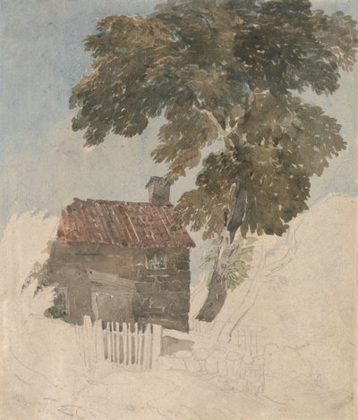 Cottage e alberi da David Cox
